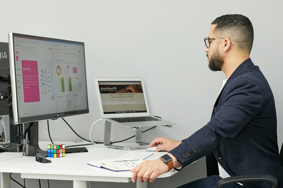 Happy team collaborating smoothly using unified communication software